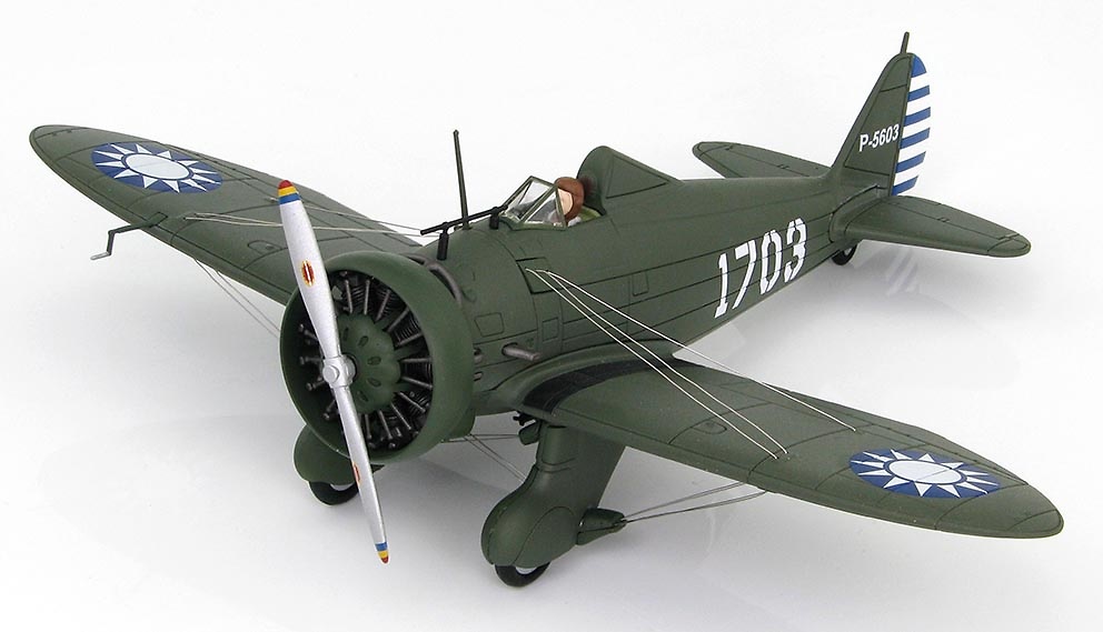Boeing Model 281 1703, 17th Esquadrón, Chinese Air Forces, Nanking, 2nd World War, 1:48, Hobby Master 