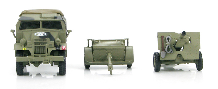 British Quad Gun Tractor w/25 pdr. gun Gold Beach D-Day Plus 2 , 1:72, Hobby Master 