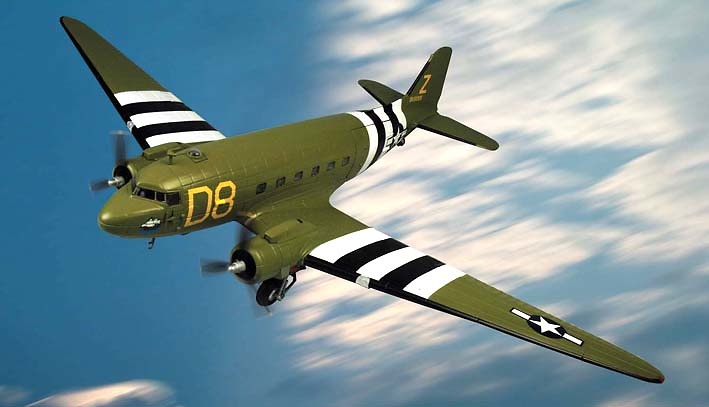 C-47 A USAAF The Argonia, Gooney Bird, 1:48, Franklin Mint 