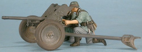 Cañón 37mm. Pak 36 con dos soldados alemanes, 1:48, Gasoline 