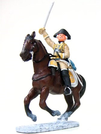 Caballería pesada, soldado Prusiano en Leuthen, 1:30, Del Prado 