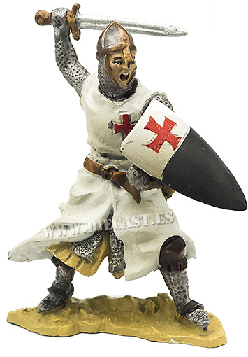 Caballero Templario al ataque con espada, 1:32, Hobby & Work 