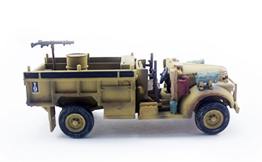 Camión Chevrolet WB 30 cwt 4x2, Grupo del Desierto de Largo Alcance (LRDG), Ejército Británcio, Norte de Africa, 1942, 1:72, PMA 