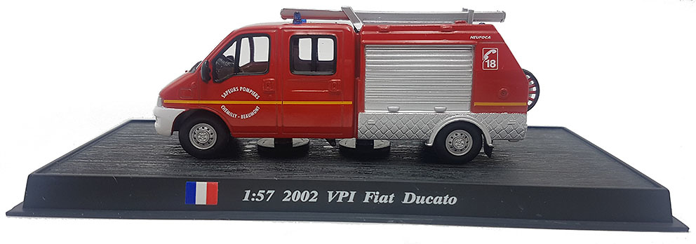 Camión de Bomberos VPI Fiat Ducato, 2002, 1:57, Atlas Editions 