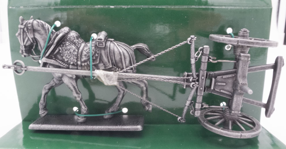 Carriage Field Cannon (12 Pounds), Gribeauval System, Horse Draft, 1:24, Atlas Editions 