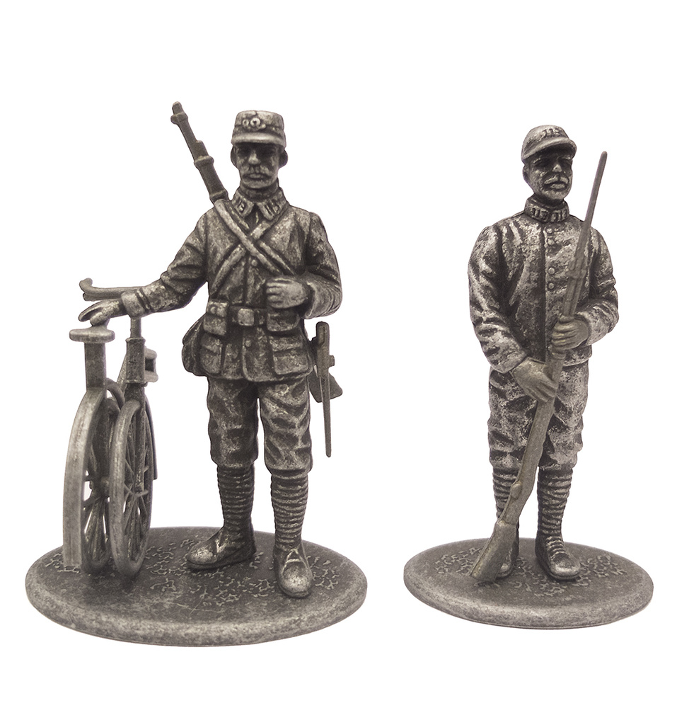Cazador Ciclista y Guardia Territorial, Francia, 1914, 1:24, Atlas Editions 