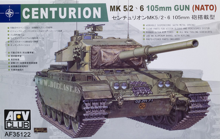 Centurion MK 5/2, 6, 105 Gun, NATO, 1:35, AFV Club 