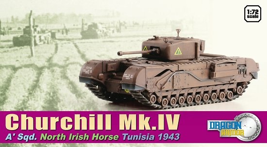Churchill Mk. IV, A' Sqd. North Irish Horse, Tunicia, 1943, 1:72, Dragon Armor 