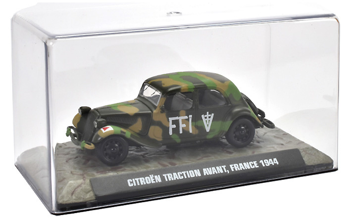 Citroen Traction Avant FFI (Fuerzas Francesas del Interior), Francia, 1944, 1:43, Atlas 