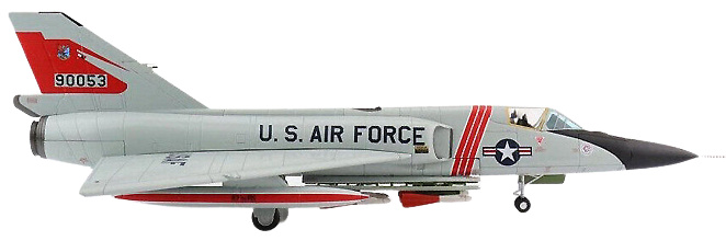 Convair F-106A Delta Dart, USAF 87th FIS Red Bulls, #59-0053, Sawyer AB, MI, 1974, 1:72, Hobby Master 