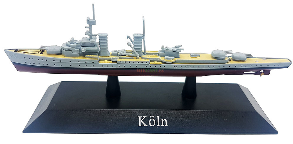 Crucero Ligero Köln, Kriegsmarine, 1930, 1:1250, DeAgostini 