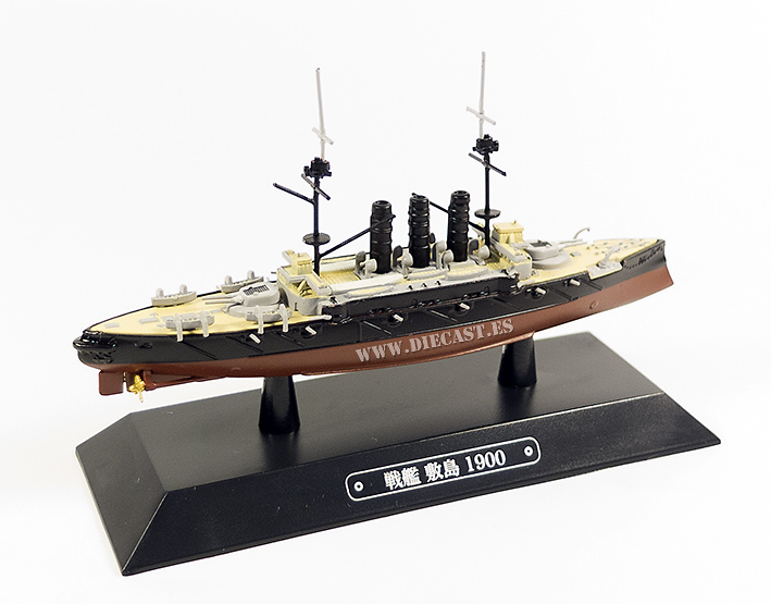 Crucero japonés Mikuma, 1900, 1:1100, Eaglemoss 