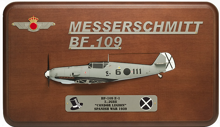 Cuadro de Messersmichtt BF-109E-1, Legión Cóndor, Guerra Civil Española, 1:48, Mark Model 