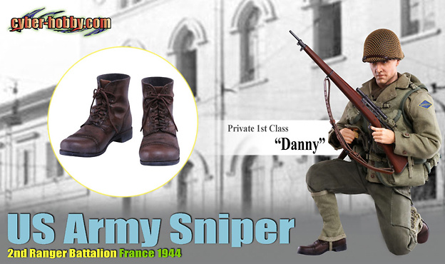 Danny, US Army Sniper, 2nd Ranger Battalion, France 1944 (Private 1st Class), 1:6, Dragon Figures 