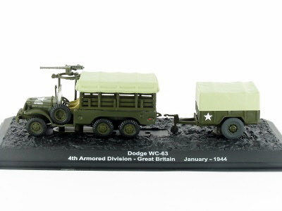 Dodge WC-63 4th Armored Division, Great Britain, January 1944, 1:72, Altaya 