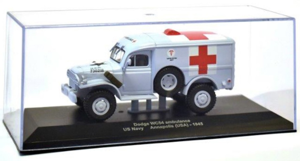 Dodge WC54 Ambulancia, US Navy, Annapolis (USA), 1945, 1:43, Atlas 