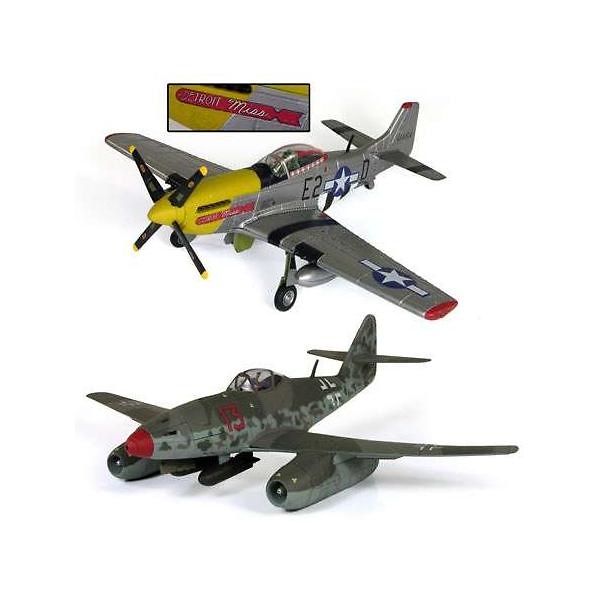 Dogfight dual pack, U.S: P-51D Mustang + Me-262A, 1:32, 21st Century Toys 