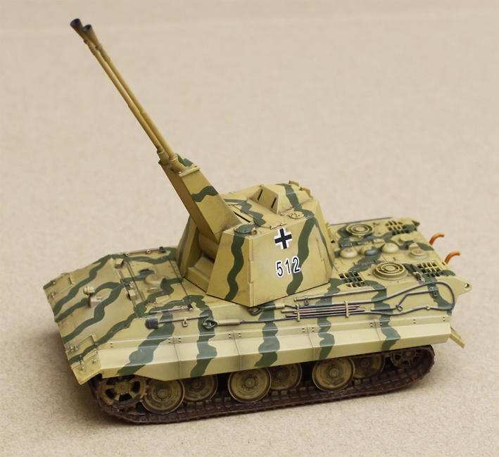 E-50 Flakpanzer with FLAK 55, Germany WWII, 1945, 1:72, Modelcollect 
