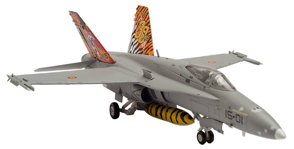 EF-18A (F/A-18A) Hornet, Tiger Meet, Ala 15, Ejército del Aire, Base Aérea de Zaragoza, 1:72, Herpa 