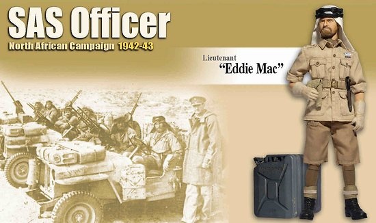Eddie Mac (Lieutenant), SAS Officer, North African Campaign 1942-43, 1:6, Dragon Figures 