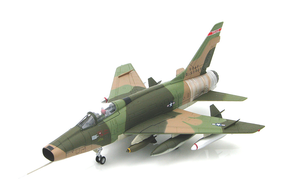 F-100D Super Sabre 0-53669, 182nd TFS, Texas ANG, 1:72, Hobby Master 