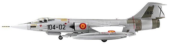 F-104G Starfighter C8-2/104-02, 104 Escuadrón, Ejército del Aire, Torrejón, 2017, 1:72, Hobby Master 