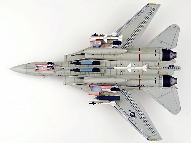 F-14D Tomcat VF-41 Black Aces, USS Enterprise CVN-65, 2001, 1:72, JC Wings 