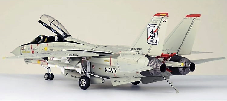 F-14D Tomcat VF-41 Black Aces, USS Enterprise CVN-65, 2001, 1:72, JC Wings 