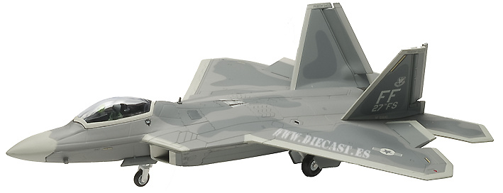 F-22A Raptor, USAF 1st FW, 27th FS Fightin' Eagles, Langley Air Force Base, Virginia, 2006, 1:72, Gaincorp 