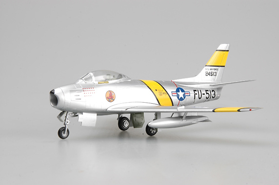 F-86F-1-NA, 334FS USAF, Pilot Maj. James Jabara, .Julio, 1953, 1:72, Easy Model 
