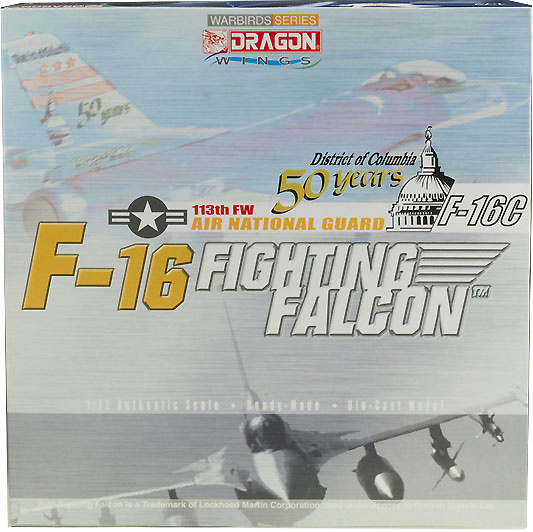 F16c 113th. FW, 50 years Air National Guard, 1:72, Dragon Wings 