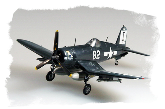 WWII US F4U-1D Corsair VMF-511 Block Island 1945 1/72 finished plane Easy model 