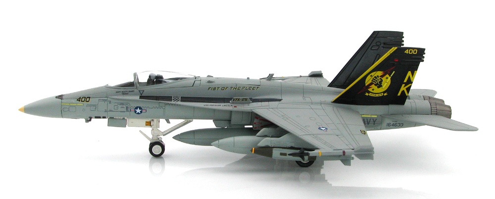 F/A-18C Hornet BuNo 164633 of VFA-25, USS Abraham Lincoln, Northern Arabian Gulf, April 2003, 1:72, Hobby Master 