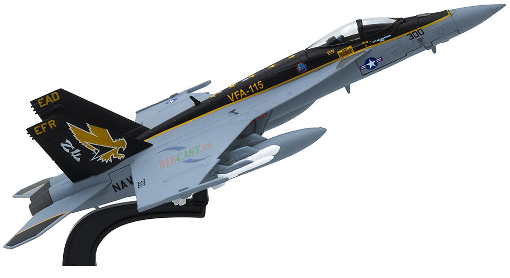 1:100 Scale Diecast Model 2013 F/A-18E Super Hornet US Navy VFA-115 "Eagles" 