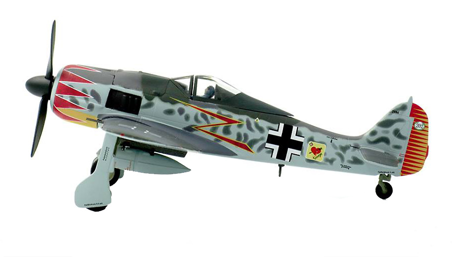 FW 190A-5, Major Hermann Graf, Luftwaffe JG52, Sur de Francia, 1943 , 1:72, JC Wings 