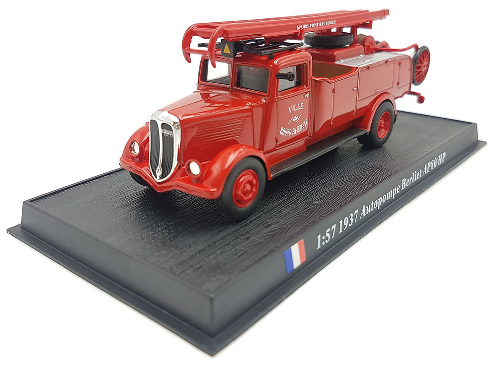 Fire Truck Autopompe Berliet AP80, 1937, 1:72, Atlas Editions 