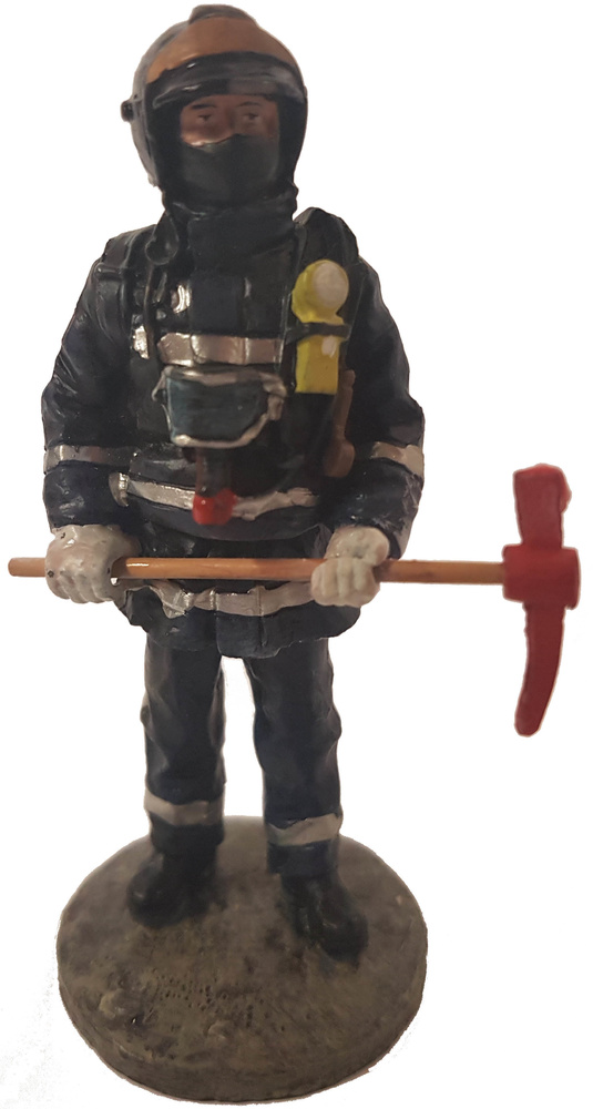 Firefighter of Madrid with fireproof suit, Spain, 2003, 1:30, Del Prado 