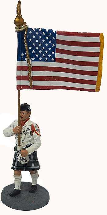 Firefighter with ceremonial costume, USA, 2003, 1:30, Del Prado 