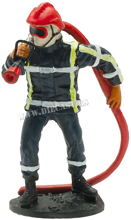 Firefighter with fire retardant suit, France, 2010, 1:30, Del Prado 