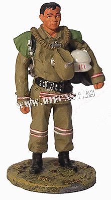Firefighter with fire retardant suit, Mongolia, 2004, 1:30, Del Prado 