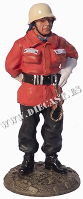 Firefighter with intervention suit, Germany, 1990, 1:30, Del Prado 