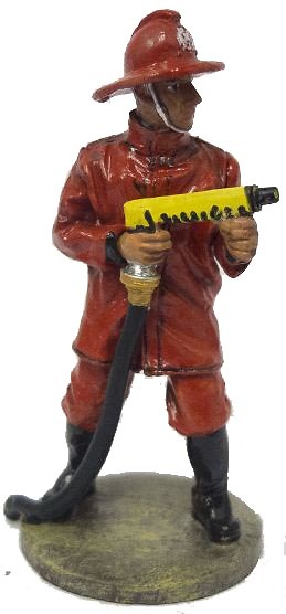 Firefighter with intervention suit and pressure hose, Bolivia, 1995, 1:30, Del Prado 