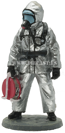Firefighter with naval intervention suit, France, 2004, 1:30, Del Prado 
