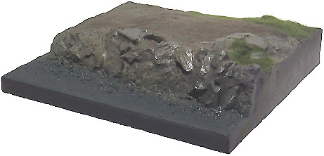 Flat base with river gravel, in plastic, to paint, 1:72, Mark Model 