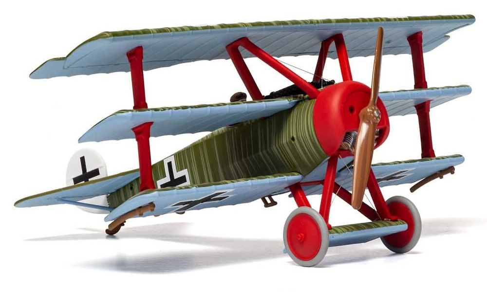 Fokker DR.1 Triplano, Wolfram Freiherr von Richthofen, 21 de Abril de 1918, Muerte del Barón Rojo, 1:48, Corgi 