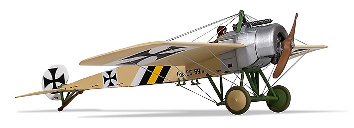 Fokker E.II, piloto Kurt von Crailsheim, FFA 53, Monthois, Francia, Octubre, 1915, 1:48, Corgi 