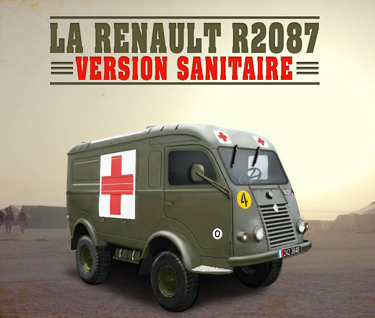 Furgón sanitario Renault R2087, Francia, 1952/1969, 1:43, Ixo 