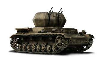 German Flakpanzer IV Wirbelwind, 1:32, Forces of Valor 