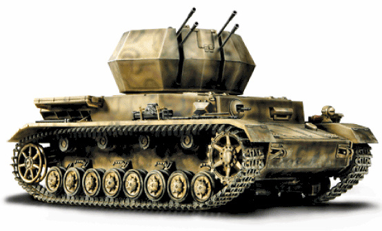 German Flakpanzer IV Wirbelwind, Normandy, 1944, 1:32, Forces of Valor 