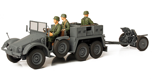 German Kfz. 69 Towed Pak 36, Baltic Countries, 1941, 1:32, Forces of Valor 